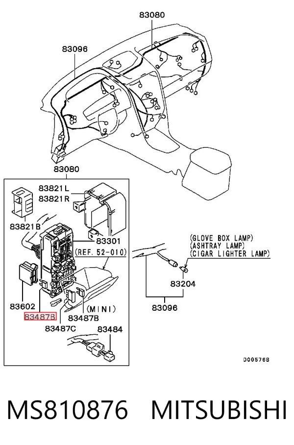 Запобіжник MS810876 Mitsubishi