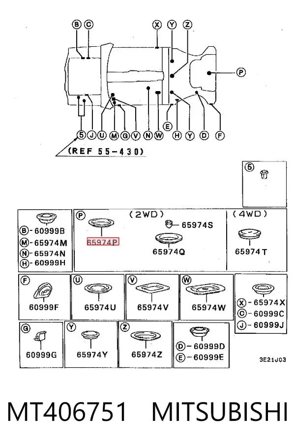  MT406751 Mitsubishi