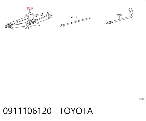  0911106120 Toyota