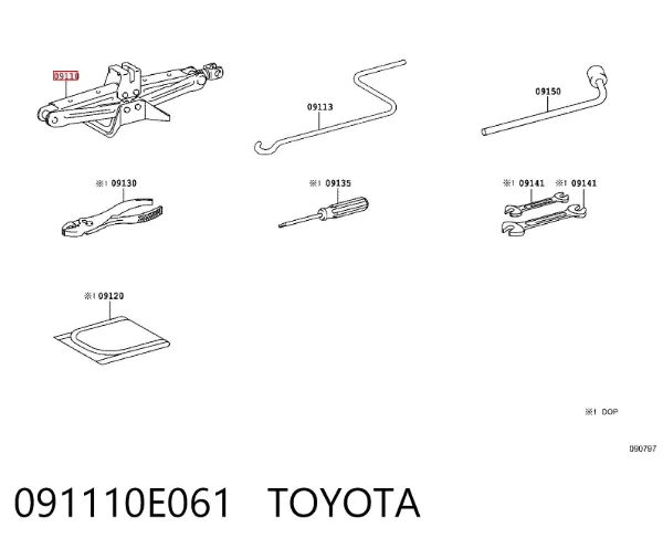  091110E061 Toyota
