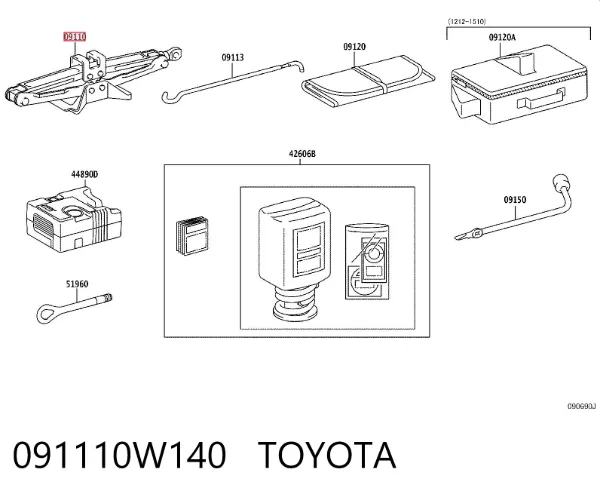  091110W140 Toyota