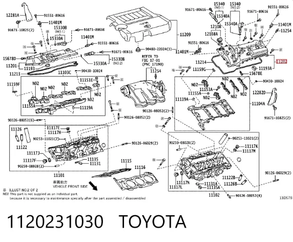 Кришка клапанна, ліва 1120231030 Toyota