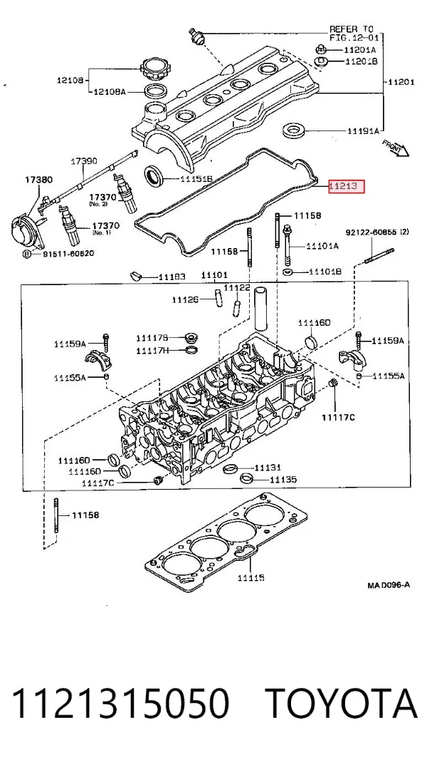 Прокладка клапанної кришки Toyota Corolla E9