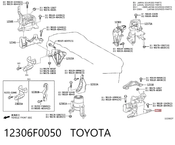  12306F0050 Toyota