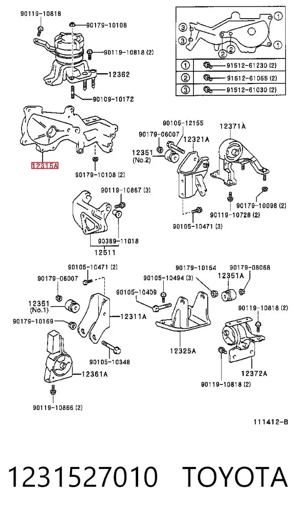  1231527010 Toyota