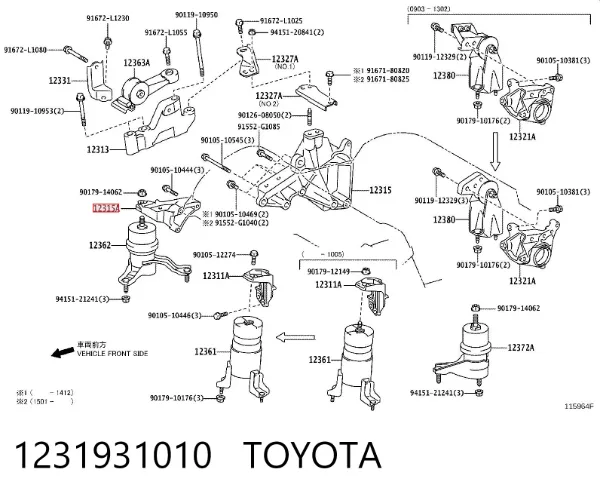  1231931010 Toyota