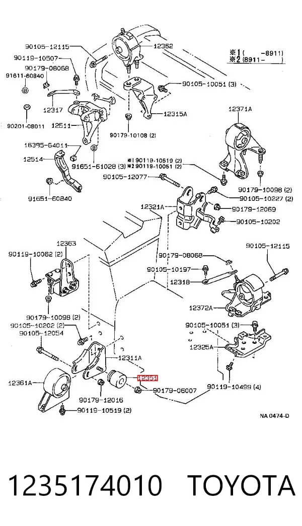  1235174010 Toyota