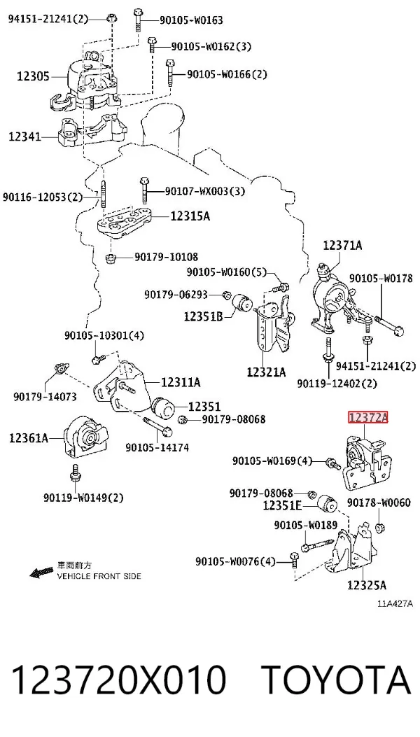  123720X010 Toyota