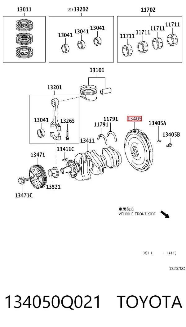Маховик 134050Q021 Toyota