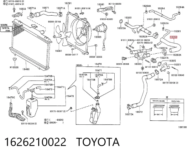  1626210022 Toyota