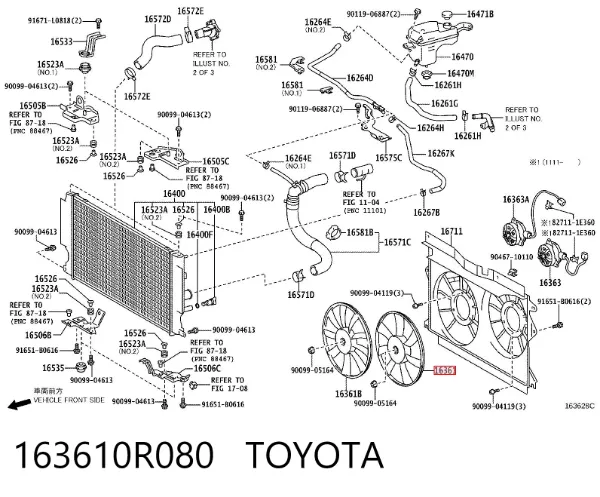  163610R080 Toyota