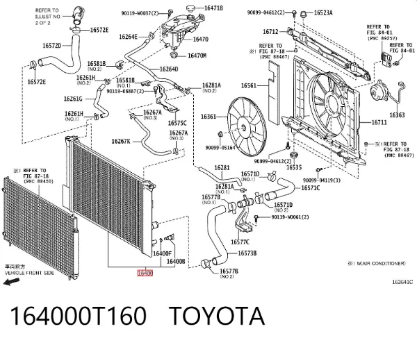 Радіатор 164000T160 Toyota