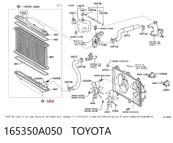  165350A050 Toyota