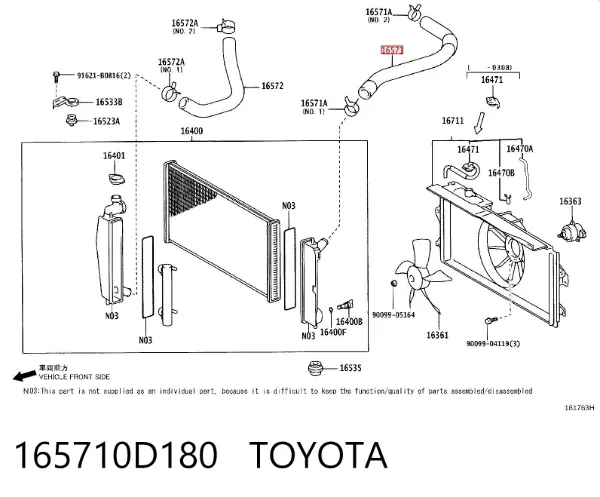  165710D180 Toyota