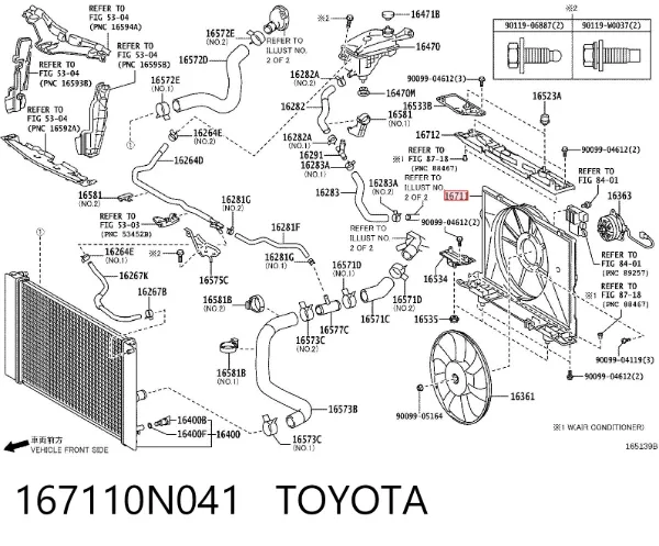 Дифузор (кожух) радіатора охолодження 167110N041 Toyota