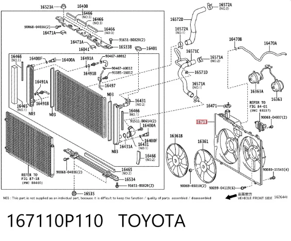  167110P110 Toyota
