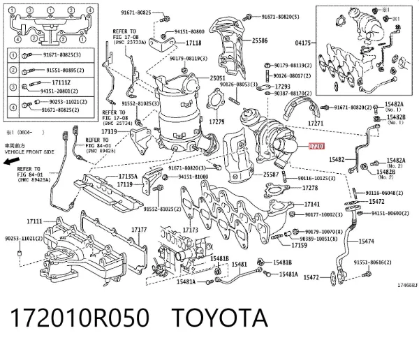 Турбіна 172010R050 Toyota