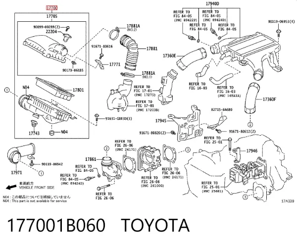 Корпус фільтра 177001B060 Toyota