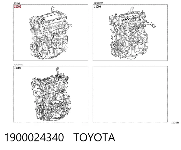 Двигун 1900024340 Toyota