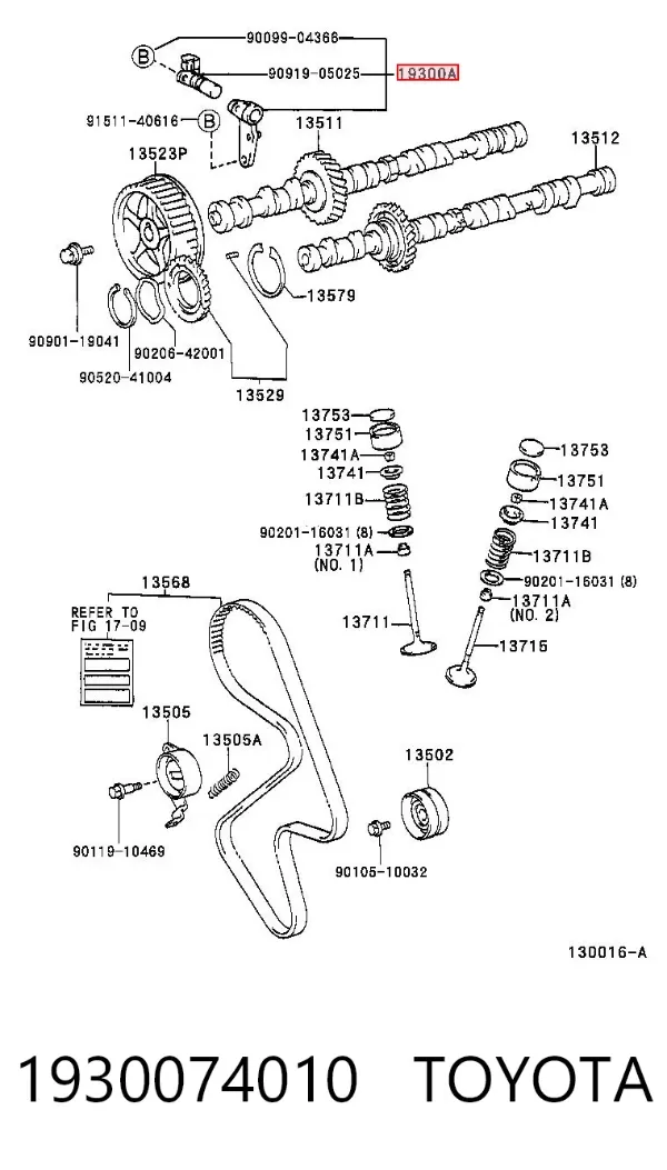 Датчик распредвалу 1930074010 Toyota