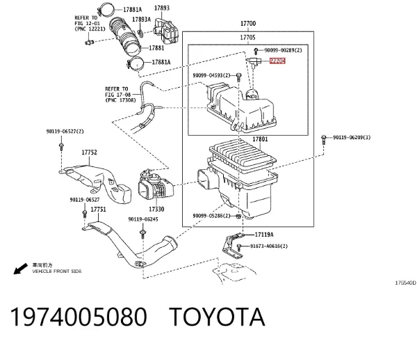 ДМРВ 1974005080 Toyota