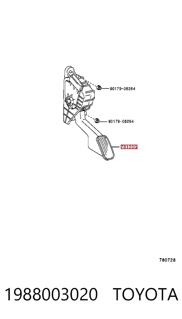 Педаль газу Lexus GX 470
