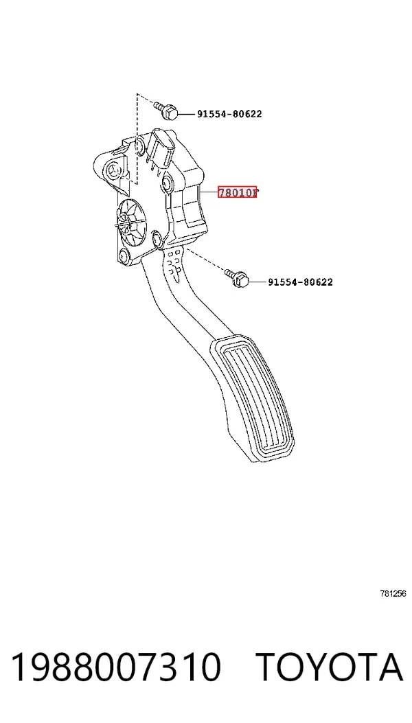 Педаль газу Toyota Prius ZVW30