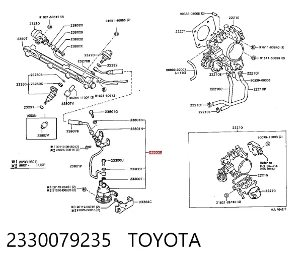 Паливний фільтр 2330079235 Toyota