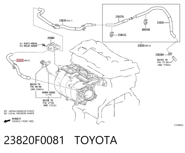  23820F0081 Toyota