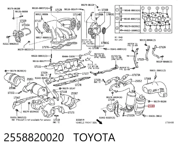  2558820020 Toyota
