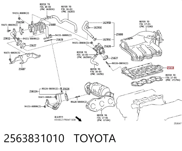  2563831010 Toyota