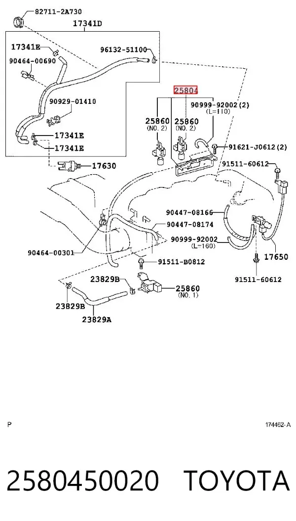  2580450020 Toyota
