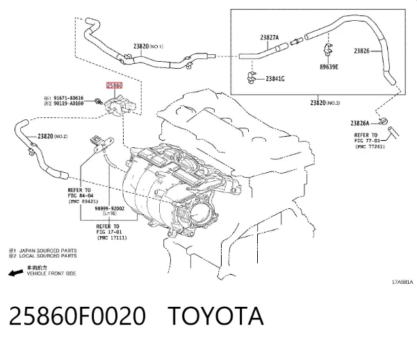  25860F0020 Toyota