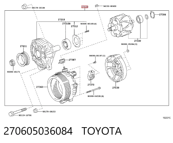 Генератор Lexus GX 470