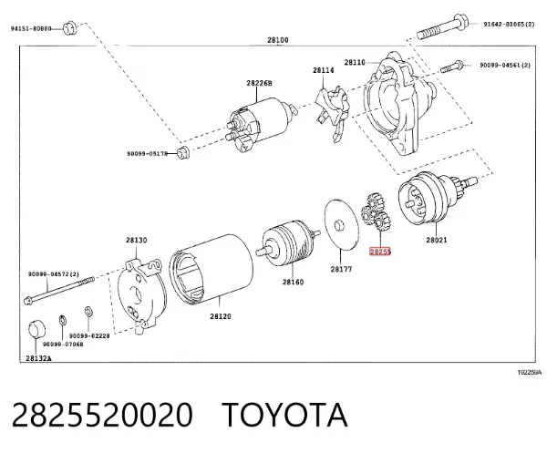  2825520020 Toyota