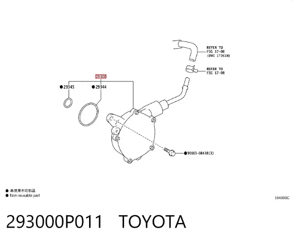 Вакуумний насос 293000P011 Toyota