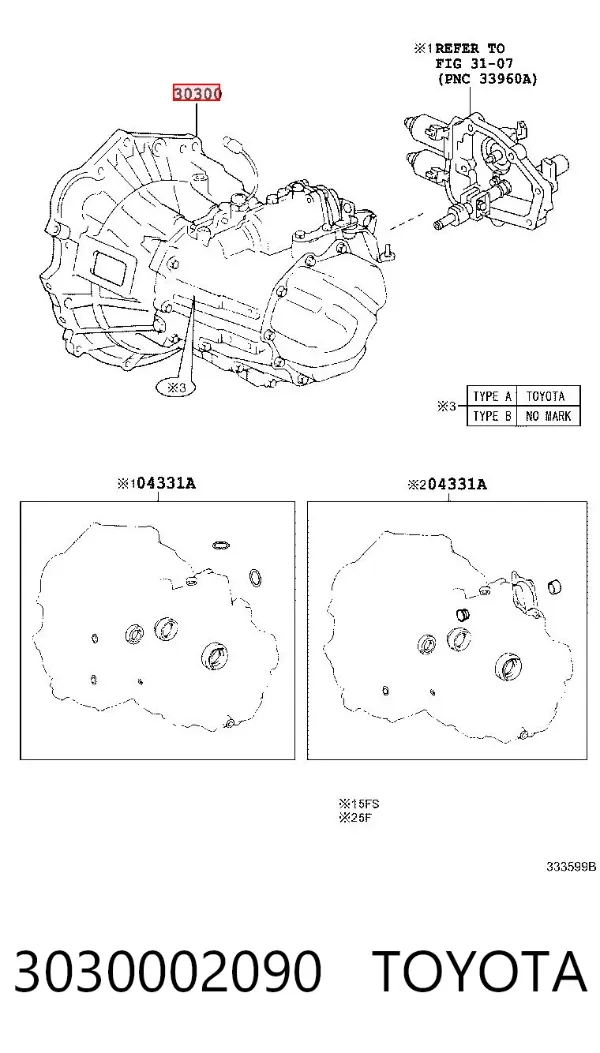 Коробка передач 3030002090 Toyota