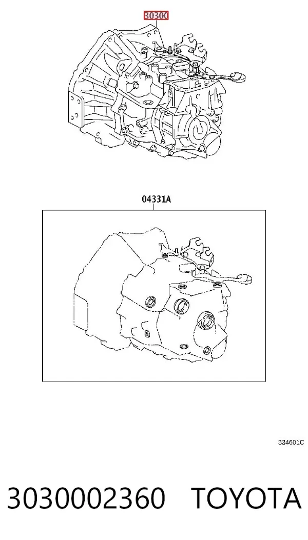 Коробка передач 3030002360 Toyota
