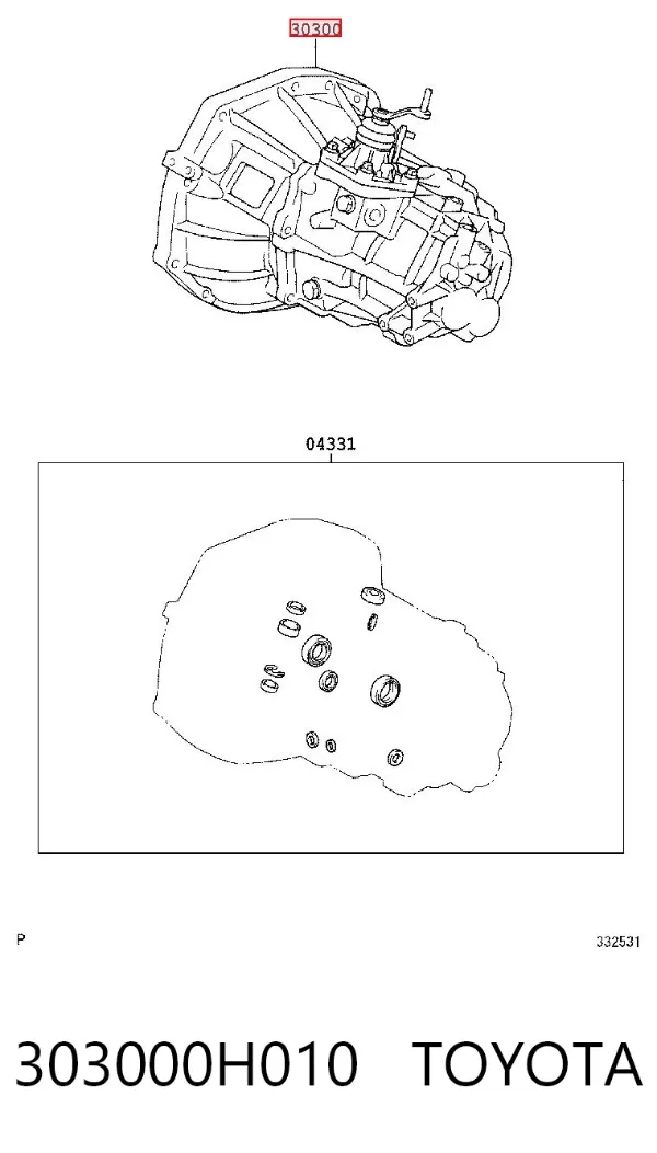 Коробка передач 303000H010 Toyota