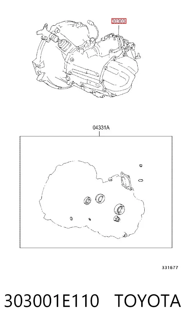 Коробка передач 303001E110 Toyota