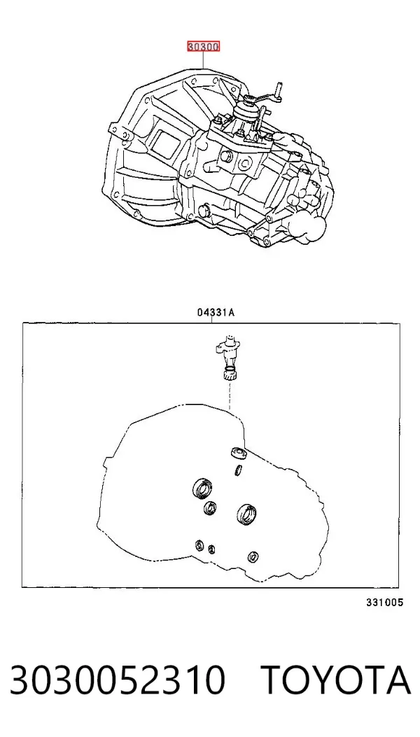 Коробка передач 3030052310 Toyota