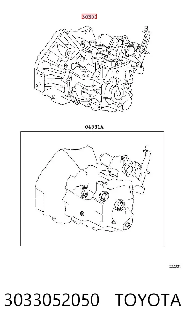 Коробка передач 3033052050 Toyota