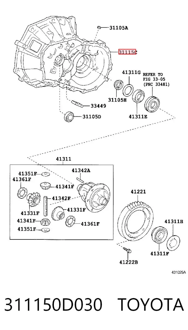  311150D030 Toyota