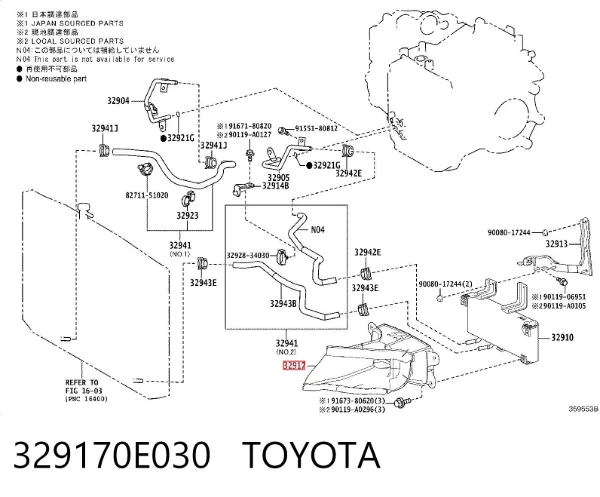 Дифузор радіатора АКПП 329170E030 Toyota