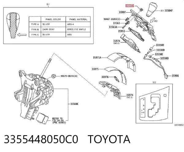  3355448050C0 Toyota