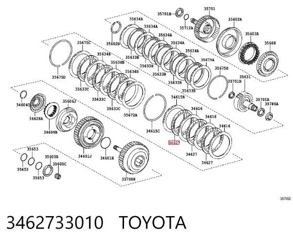  3462733010 Toyota
