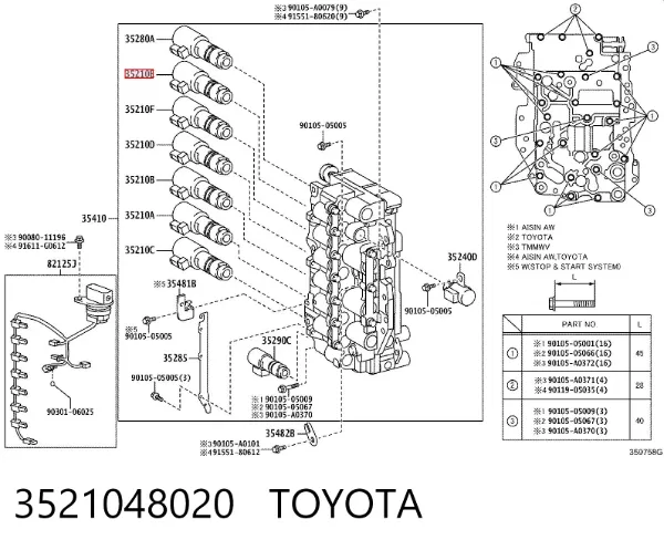  3521048020 Toyota
