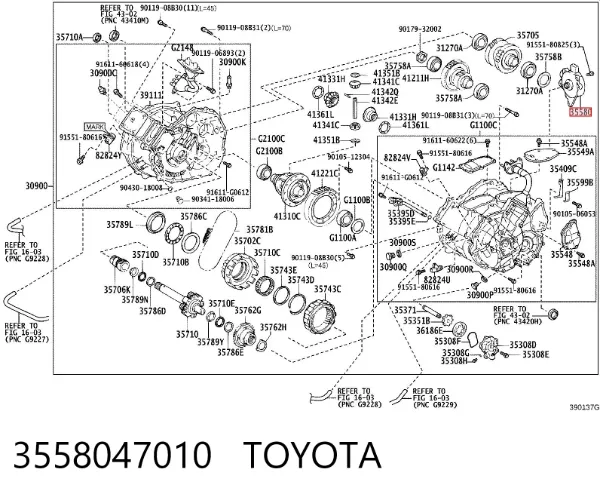 Механізм перемикання передач Toyota Prius NHW20
