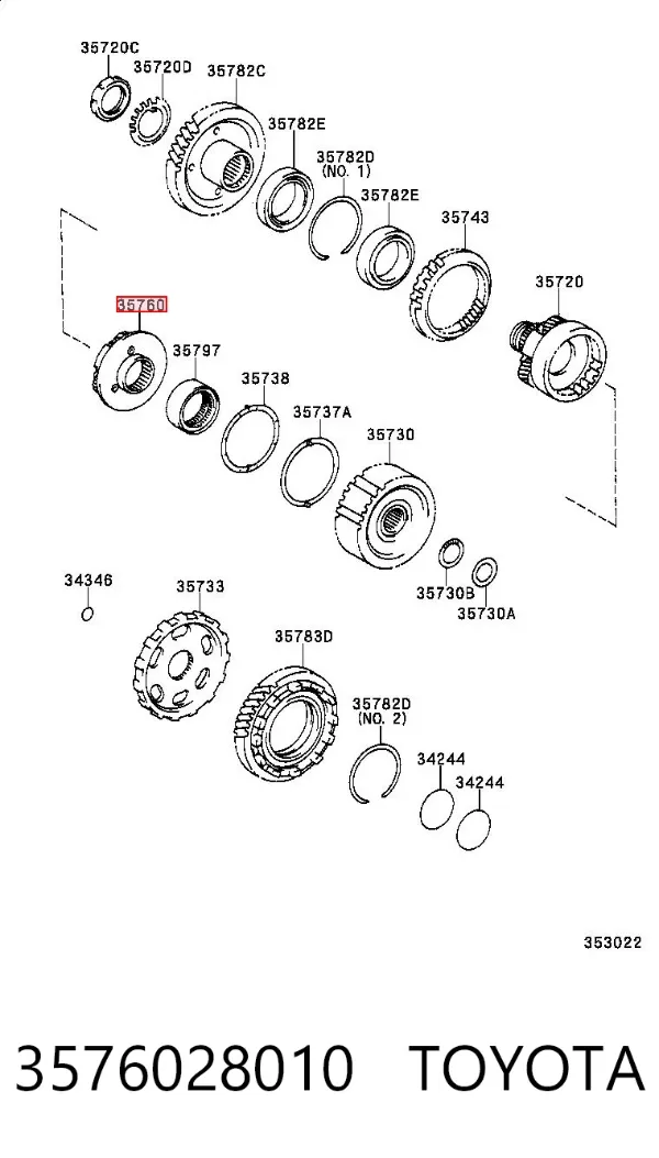  3576028010 Toyota