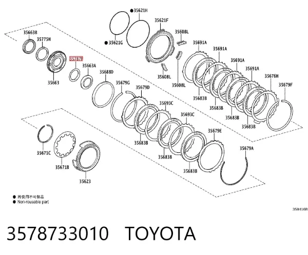  3578733010 Toyota